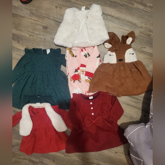Other - Baby Girls 6-12 Mth Holiday Lot 6 Pieces